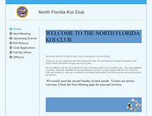 Tablet Screenshot of northfloridakoiclub.com